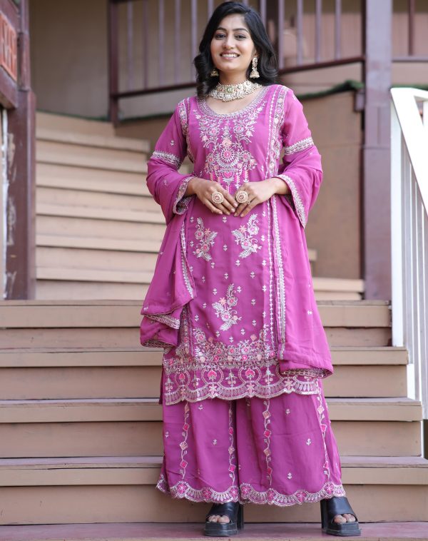 KAVYA FAB KF 3162 A PLAZZO SUITS WHOLESALE