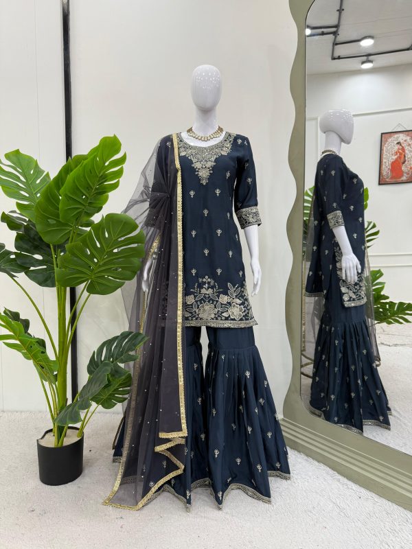 KD FASHION 1510 A DESIGNER SHARARA SUITS ONLINE