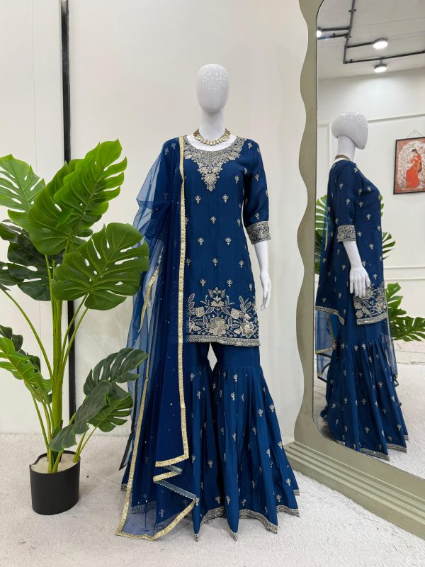 KD FASHION 1510 B DESIGNER SHARARA SUITS ONLINE