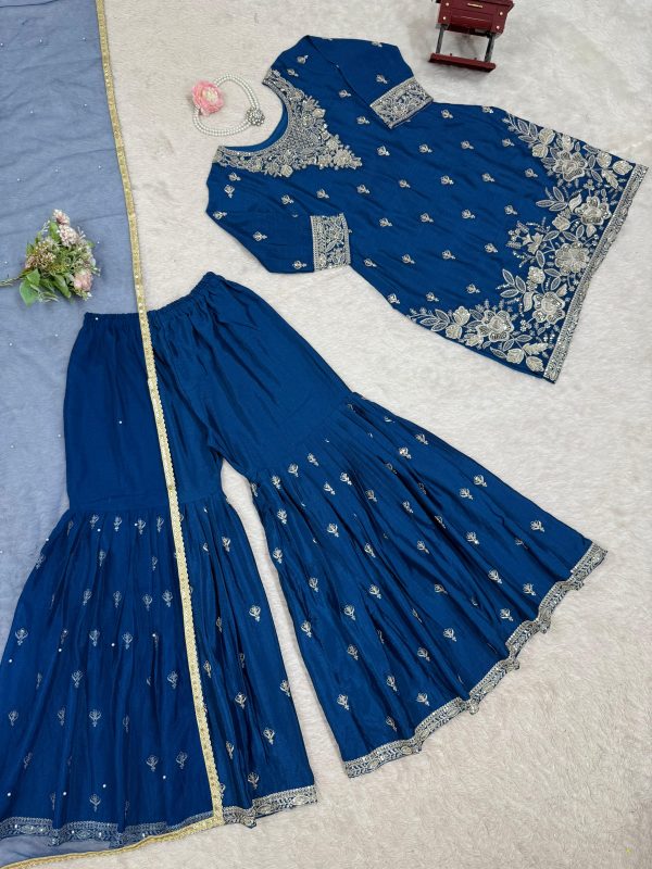 KD FASHION 1510 B DESIGNER SHARARA SUITS ONLINE