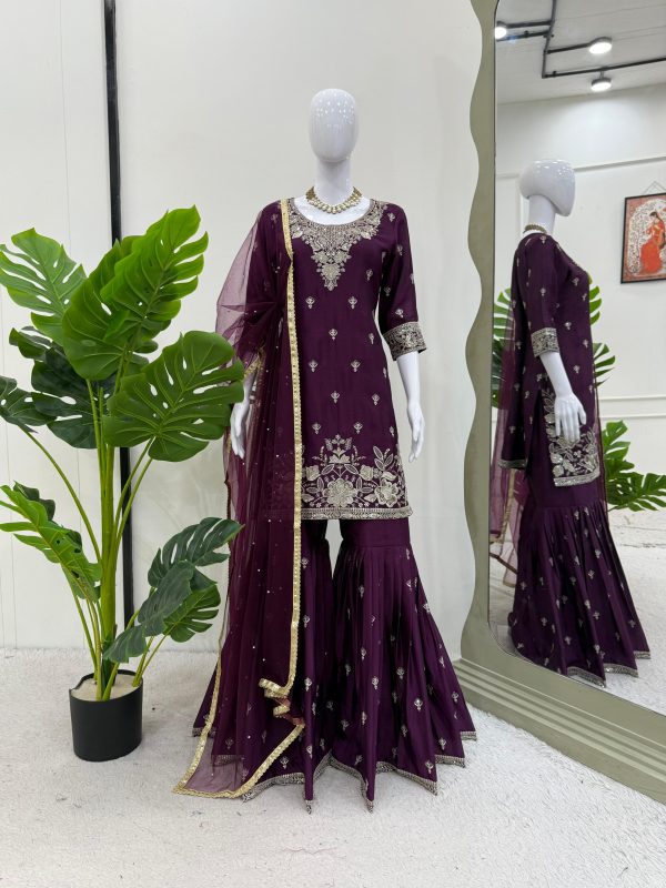 KD FASHION 1510 C DESIGNER SHARARA SUITS ONLINE