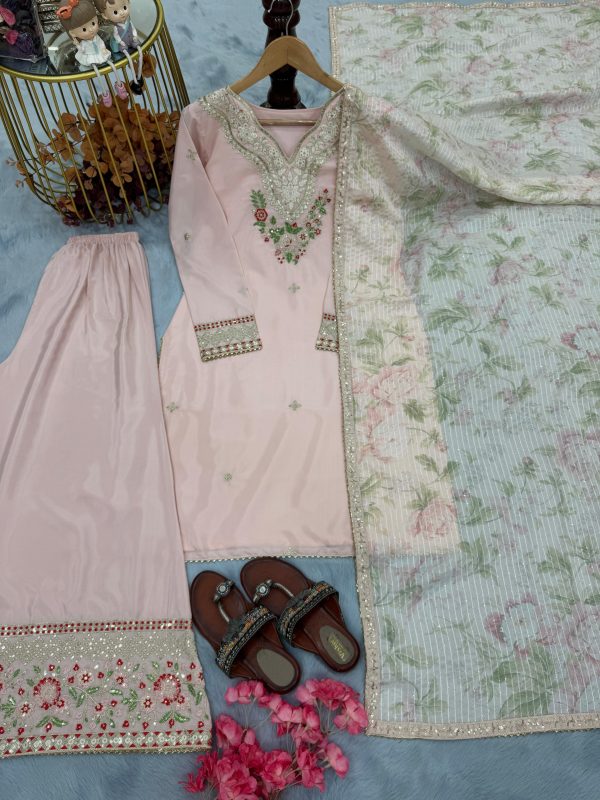 LADY LOOK 003 DESIGNER PLAZZO SUITS WHOLESALE
