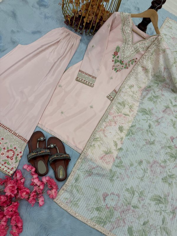 LADY LOOK 003 DESIGNER PLAZZO SUITS WHOLESALE