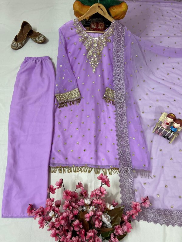 LC 1356 C DESIGNER PLAZZO SUITS WHOLESALE
