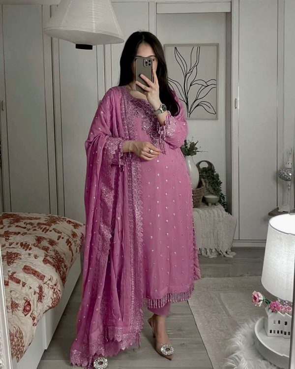 LC 1356 D DESIGNER PLAZZO SUITS WHOLESALE