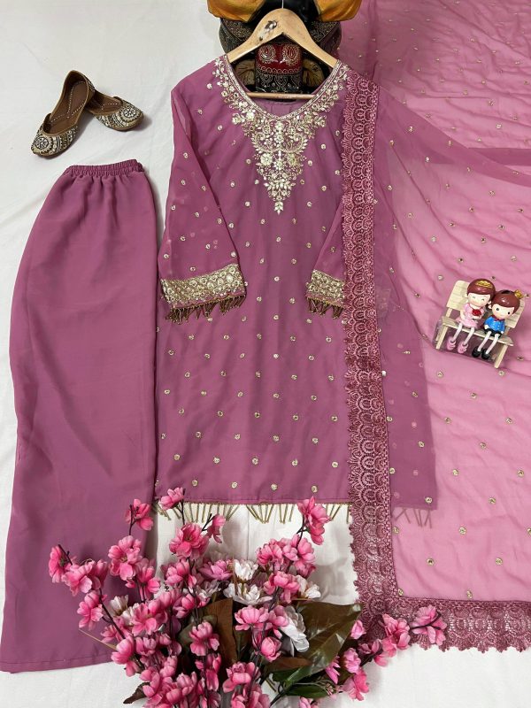 LC 1356 D DESIGNER PLAZZO SUITS WHOLESALE