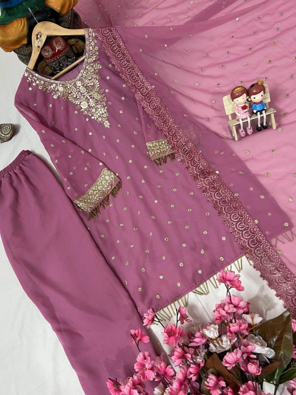 LC 1356 D DESIGNER PLAZZO SUITS WHOLESALE