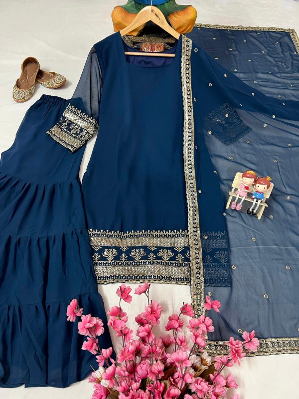 LC 1368 DESIGNER SHARARA SUITS WHOLESALE