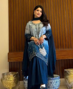 LC 1370 DESIGNER CHINON SHARARA SUITS WHOLESALE