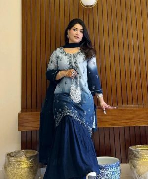 LC 1370 E DESIGNER CHINON SHARARA SUITS WHOLESALE