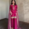 LC 1374 TRENDING CHINON PLAZZO SUITS WHOLESALE