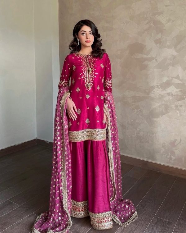 LC 1374 TRENDING CHINON PLAZZO SUITS WHOLESALE
