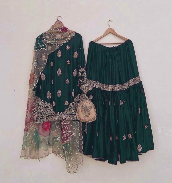 LG 1887 B DESIGNER TOP SHARARA WHOLESALE