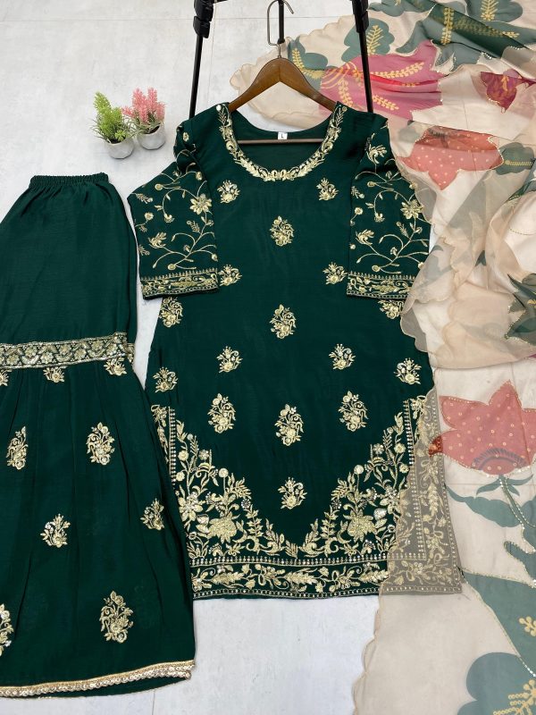 LG 1887 B DESIGNER TOP SHARARA WHOLESALE