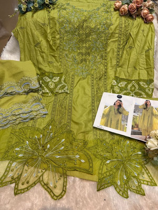 MEHBOOB TEX 1667 A COTTON EMBROIDERED SUITS