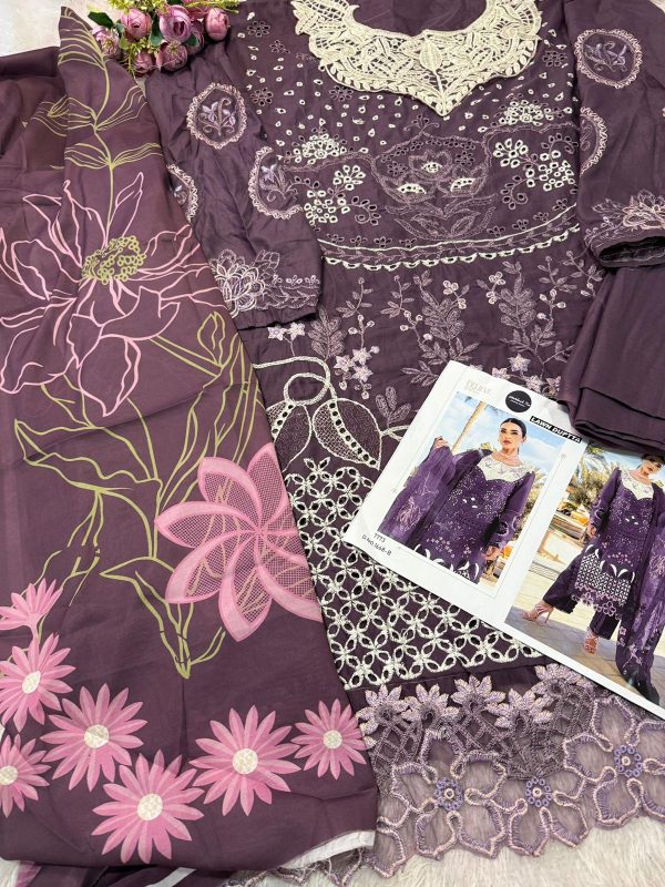 MEHBOOB TEX 1668 B COTTON EMBROIDERED SUITS