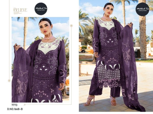 MEHBOOB TEX 1668 B COTTON EMBROIDERED SUITS