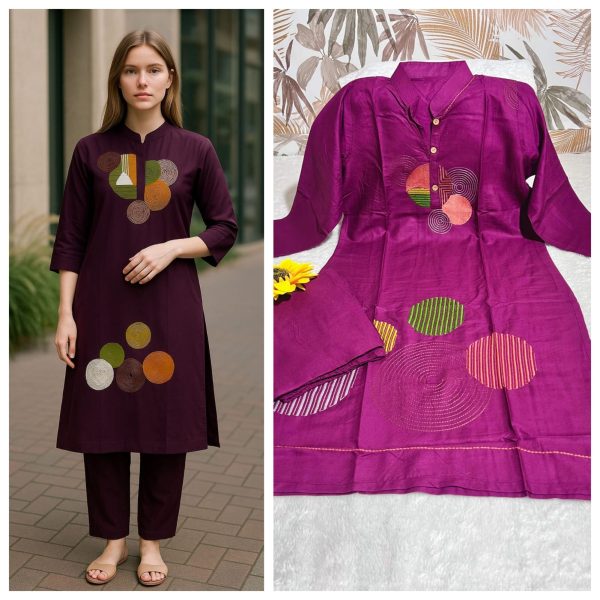 MF 1013 RAYON COTTON CORD SET WHOLESALE