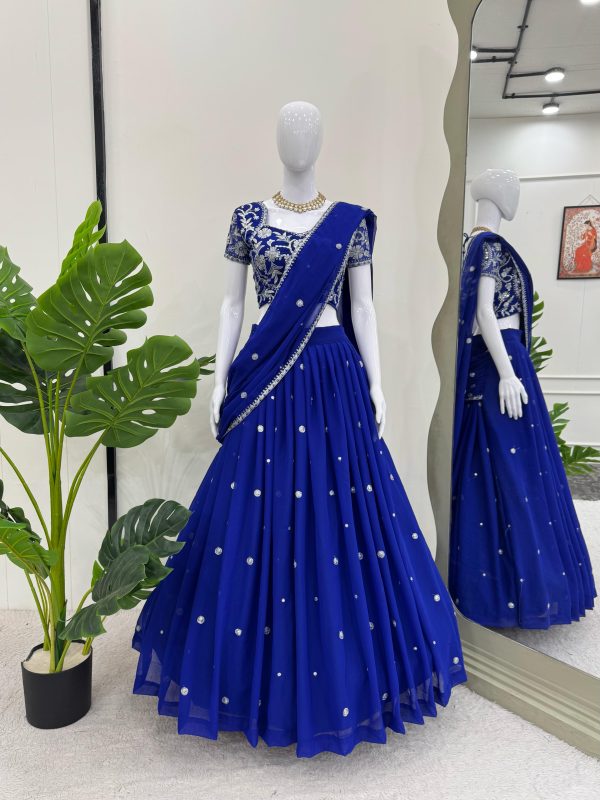 QRC FASHION 317 A DESIGNER LEHENGA SAREE CHOLI