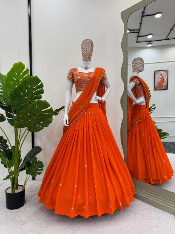 QRC FASHION 317 B DESIGNER LEHENGA SAREE CHOLI