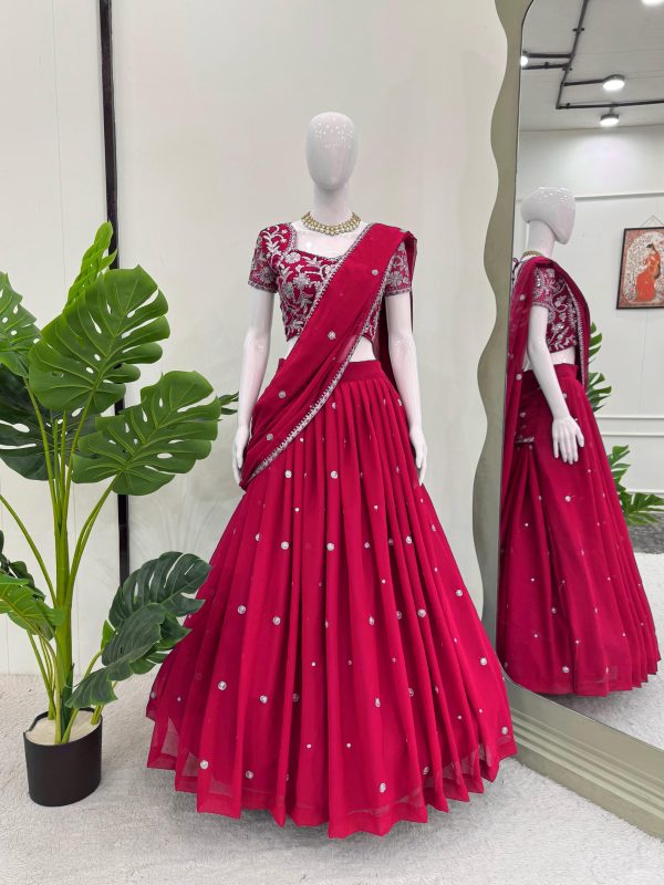 QRC FASHION 317 C DESIGNER LEHENGA SAREE CHOLI