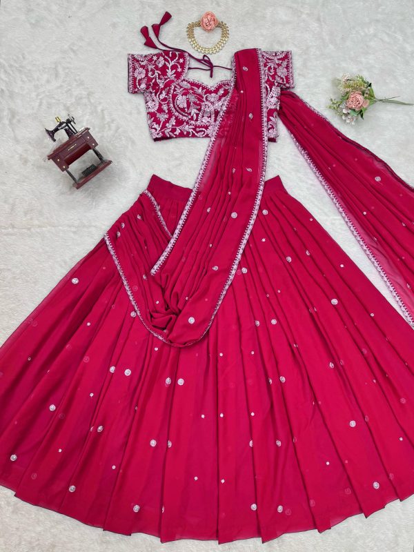 QRC FASHION 317 C DESIGNER LEHENGA SAREE CHOLI