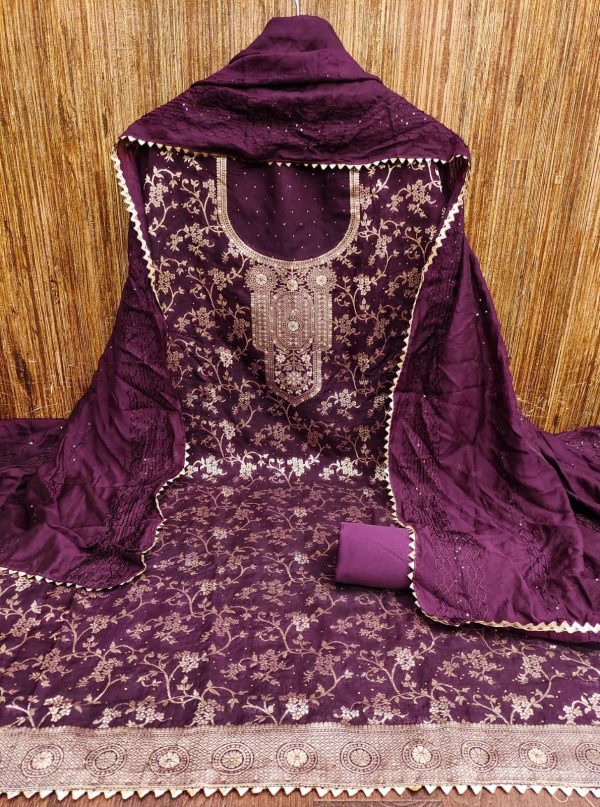 RN SILK MILL BANARASI SALWAR SUITS MATERIALS