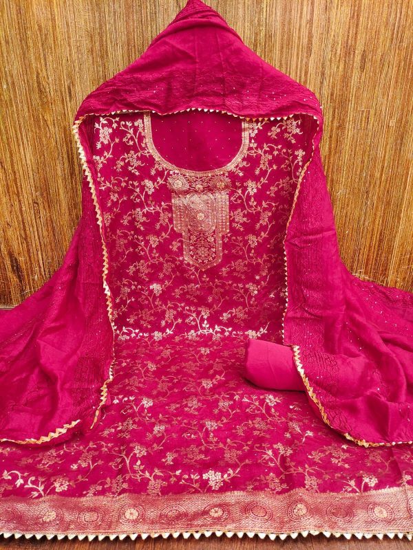 RN SILK MILL BANARASI SALWAR SUITS MATERIALS