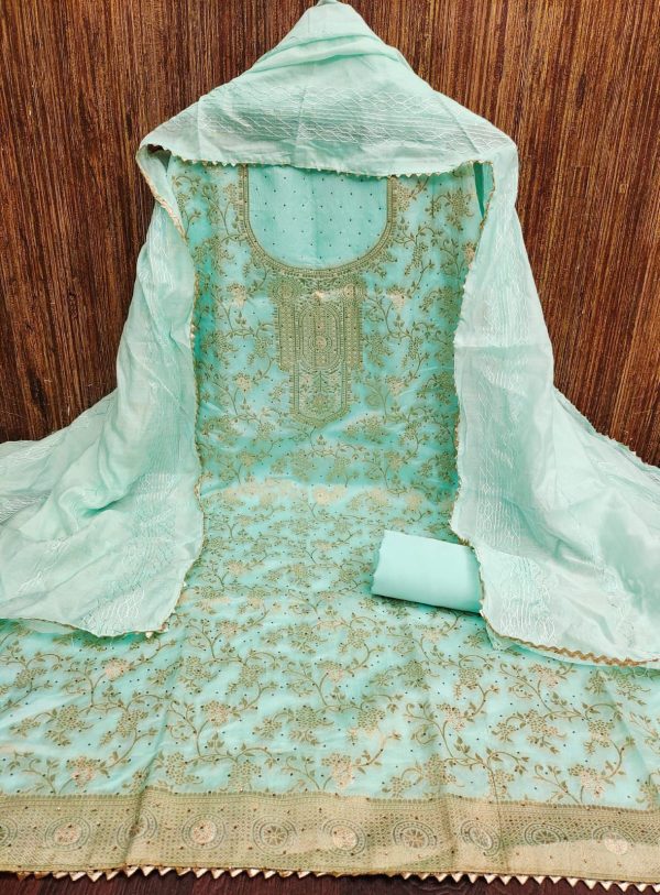 RN SILK MILL BANARASI SALWAR SUITS MATERIALS
