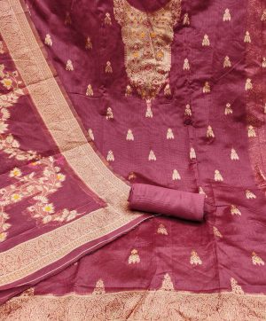 RN SILK MILL CHANDERI SILK SUITS MATERIALS