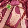 RN SILK MILL CHANDERI SILK SUITS MATERIALS