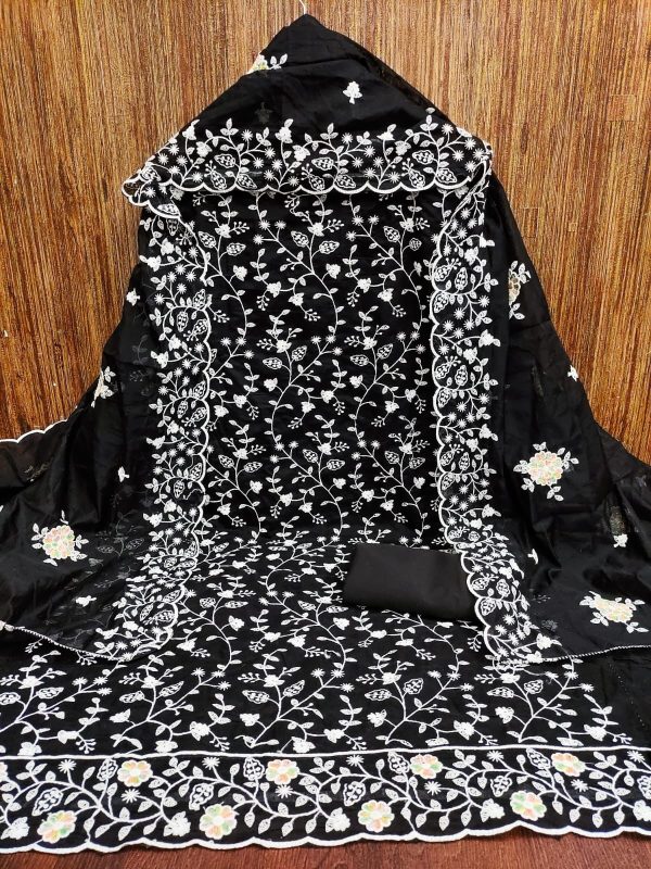 RN SILK MILL HEAVY CHANDERI SALWAR SUITS