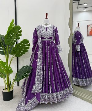 RTC 5879 A DESIGNER GEORGETTE SUITS WHOLESALE