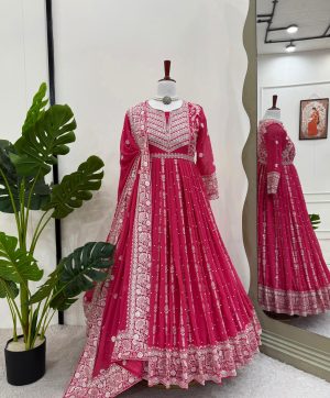 RTC 5879 D DESIGNER GEORGETTE SUITS WHOLESALE
