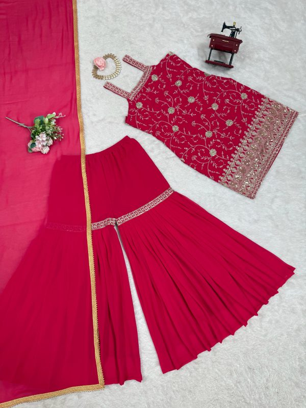 RTC FASHION 5855 A DESIGNER SHARARA SUITS ONLINE