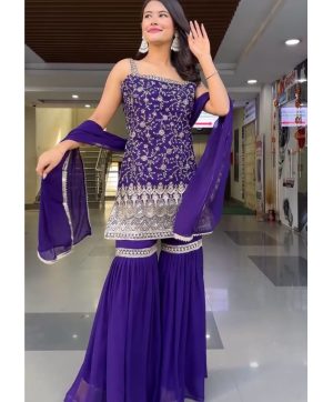 RTC FASHION 5855 B DESIGNER SHARARA SUITS ONLINE
