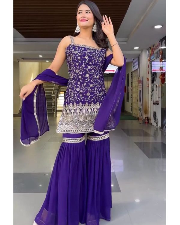 RTC FASHION 5855 B DESIGNER SHARARA SUITS ONLINE