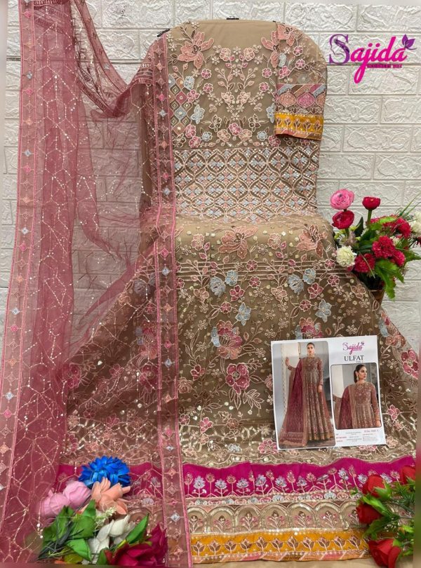 SAJIDA DESIGNERS 1045 F ULFAT VOL 1 SALWAR SUITS