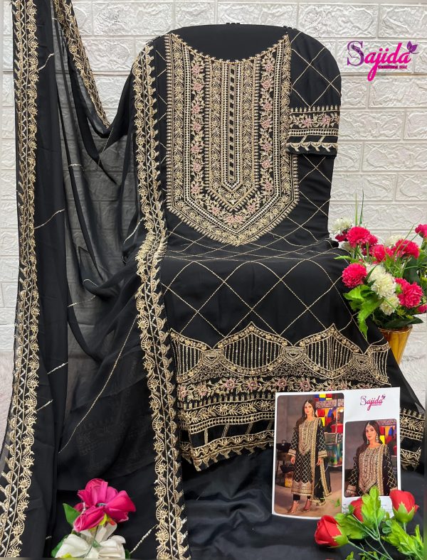 SAJIDA DESIGNERS 1057 GEORGETTE PAKISTANI SUITS