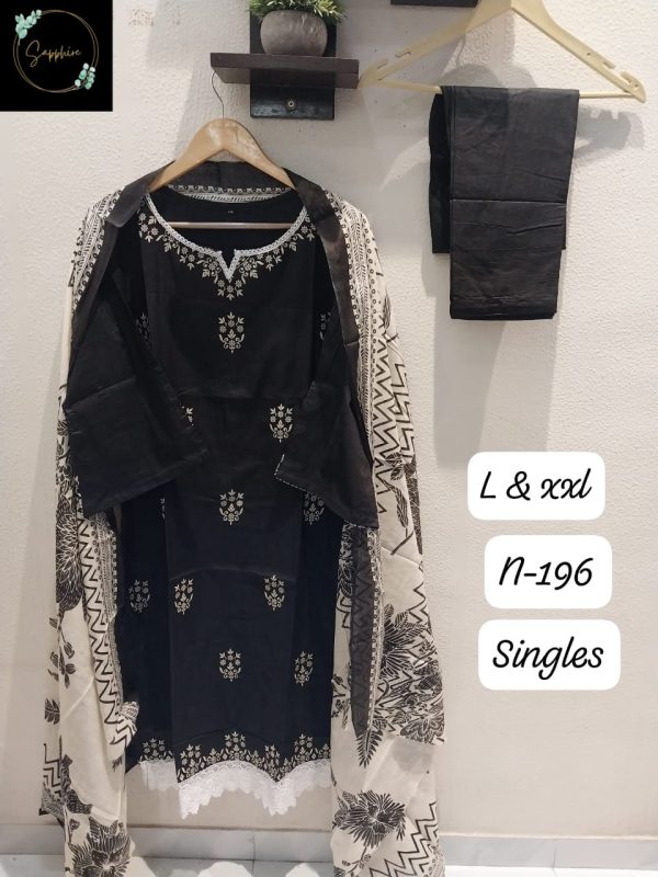 SAPPHIRE N 196 READYMADE COTTON SUITS WHOLESALE
