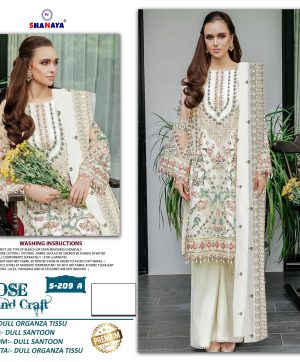 SHANAYA FASHION S 209 A ROSE HAND CRAFT SUITS