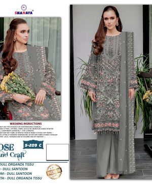 SHANAYA FASHION S 209 C ROSE HAND CRAFT SUITS
