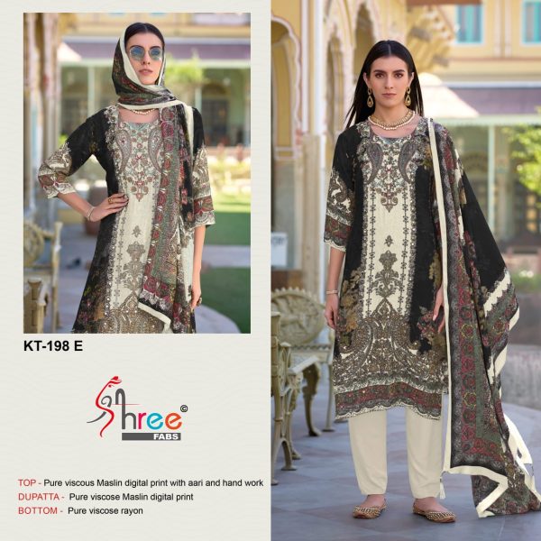SHREE FABS KT 198 E PAKISTANI SALWAR SUITS