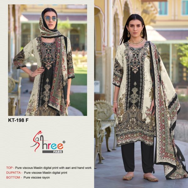 SHREE FABS KT 198 F PAKISTANI SALWAR SUITS