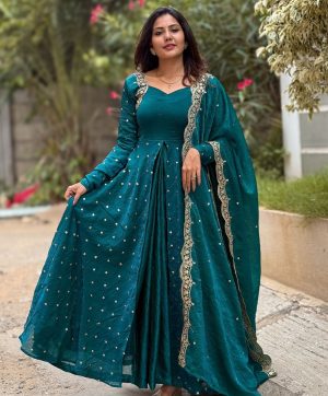 SHREE HARI SSR 516 B DESIGNER GOWN WHOLESALE