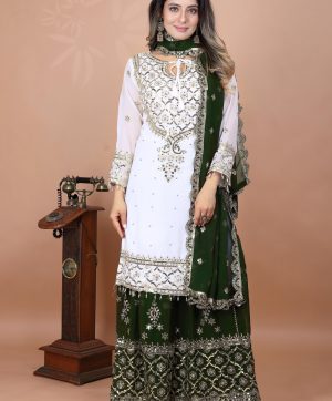 SHREE HARI ZSR 3119 C DESIGNER PLAZZO SUITS WHOLESALE
