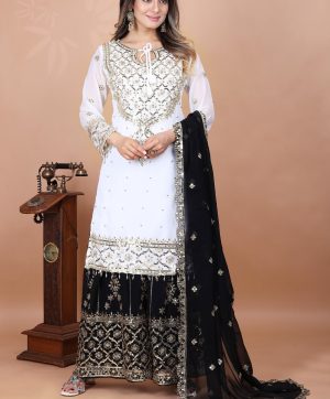 SHREE HARI ZSR 3119 F DESIGNER PLAZZO SUITS WHOLESALE