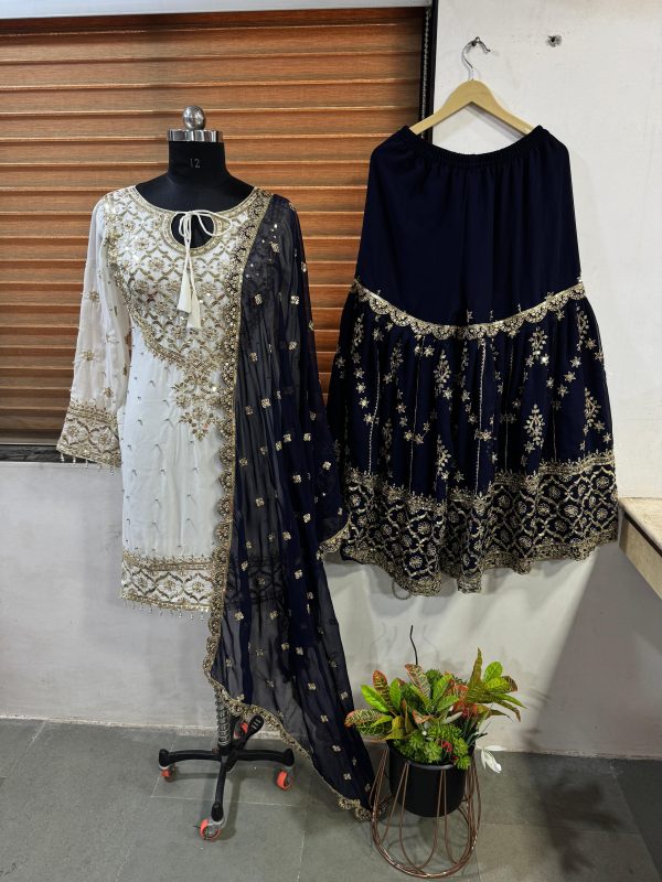 SHREE HARI ZSR 3119 F DESIGNER PLAZZO SUITS WHOLESALE