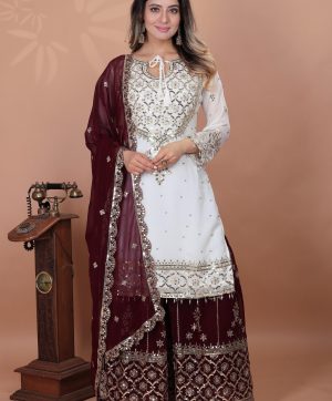 SHREE HARI ZSR 3119 G DESIGNER PLAZZO SUITS WHOLESALE