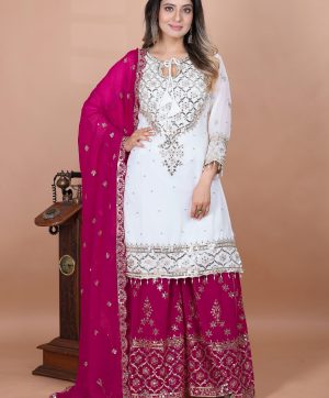 SHREE HARI ZSR 3119 H DESIGNER PLAZZO SUITS WHOLESALE